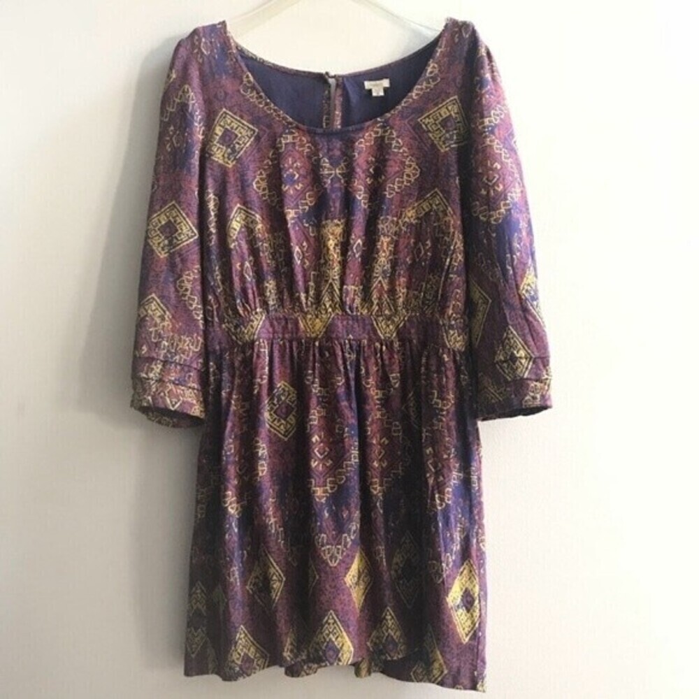 Ecote Ikat Boho Dress Small